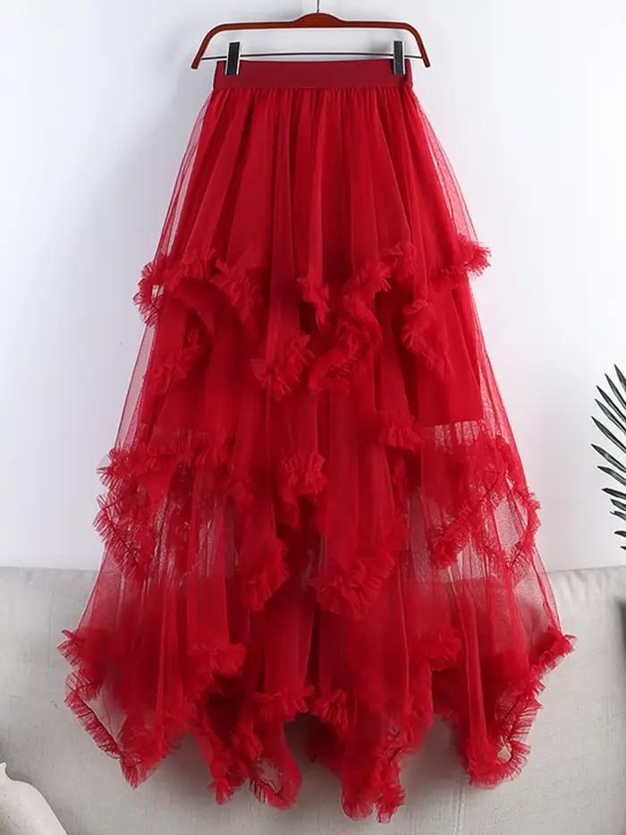 Jupe Longue en Tulle pour Femme