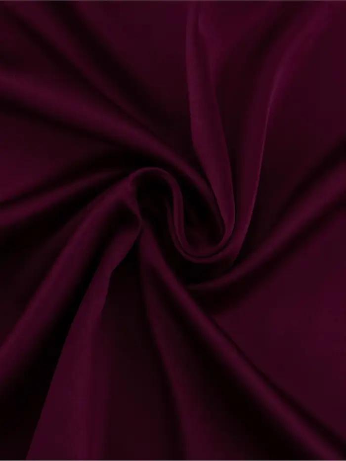 Bourgogne Satin mince jupes longues femmes été nouvelle taille haute fermeture éclair élégant a-ligne Faldas Streetwear mode Vintage jupe Midi