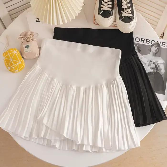 Mini jupe en mousseline de soie pour femme enceinte