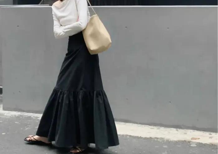 Jupe midi haut de gamme pour femmes