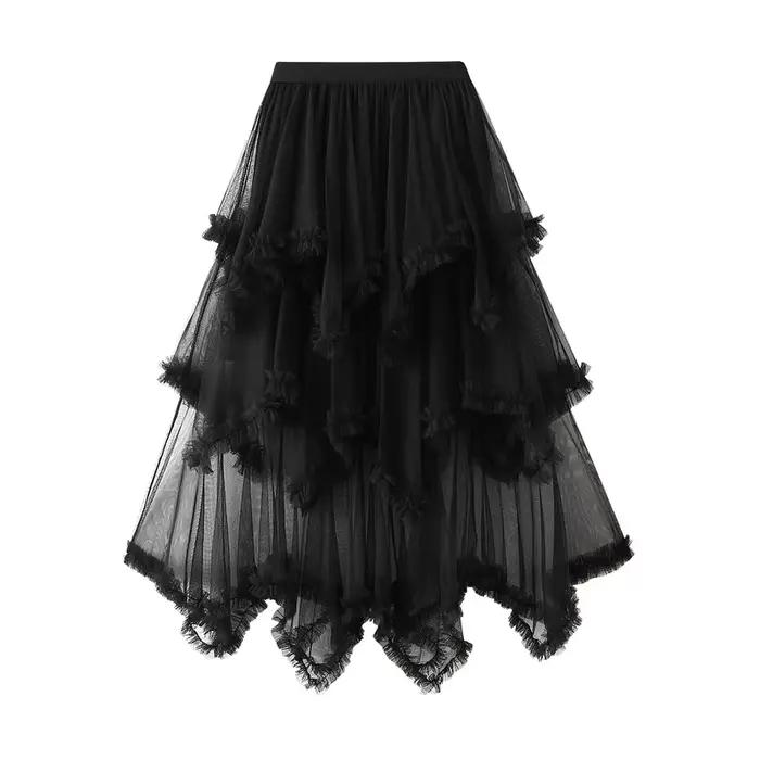 Jupe d'été en tulle pour femme