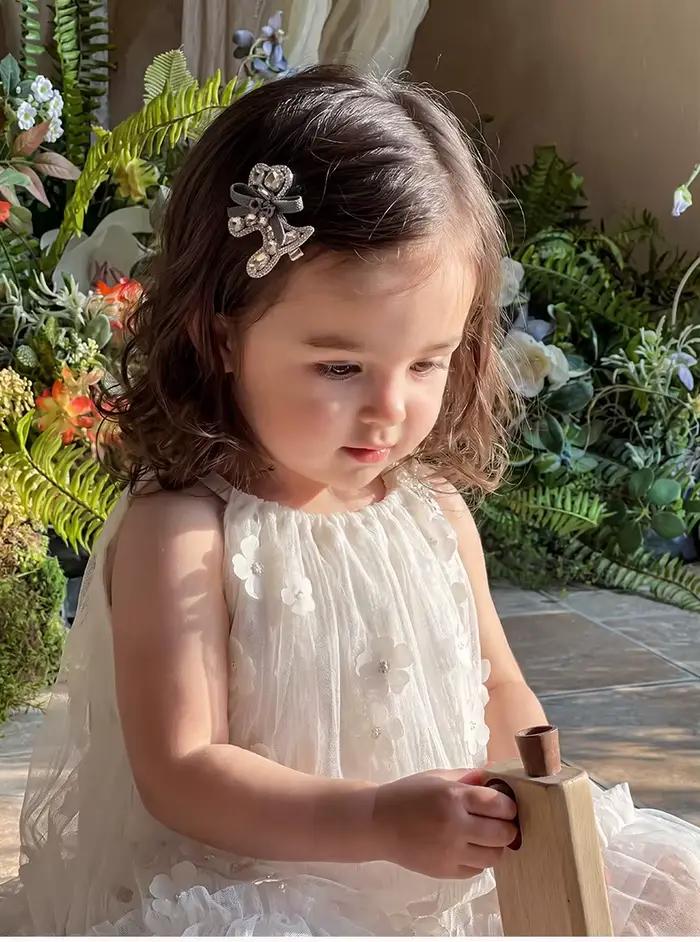 Jupe d'été en maille à bretelles pour filles