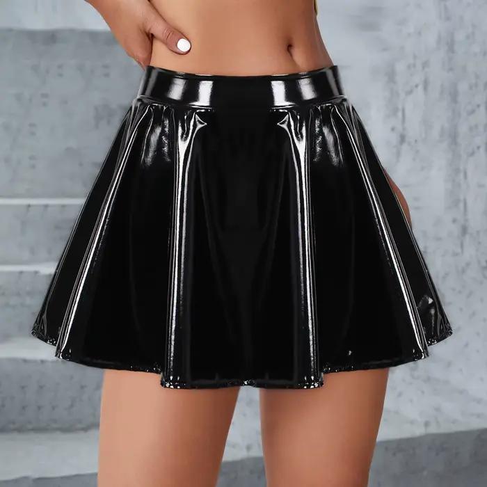Jupe en Latex pour femmes
