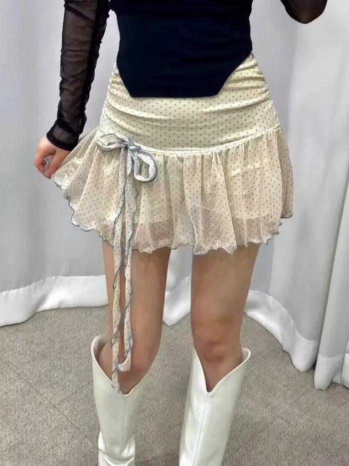 Jupe à pois pour femme