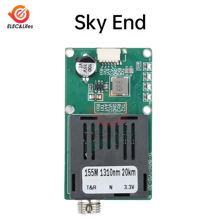 Module émetteur-récepteur optique TTL, 20KM 40KM 60KM, Communication à Fiber optique DC 5.5-26V pour Drones, Transmission de Signal longue Distance