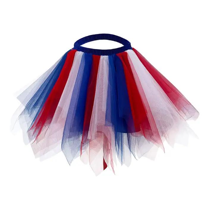 Femmes Tutu jupe mode Rave fête carnaval été taille haute maille jupes plissée Mini jupe Sexy couche