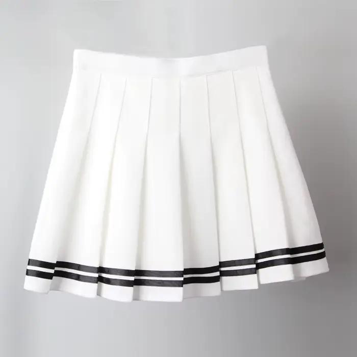 Vintage Style coréen Patchwork jupe Harajuku JK noir jupes plissées gothique Streetwear taille haute