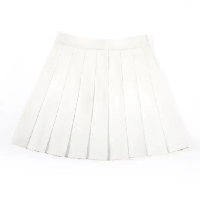 Sans Shorts femmes jupes taille haute a-ligne femme jupe plissée mode d'été femme Mini Harajuku dame