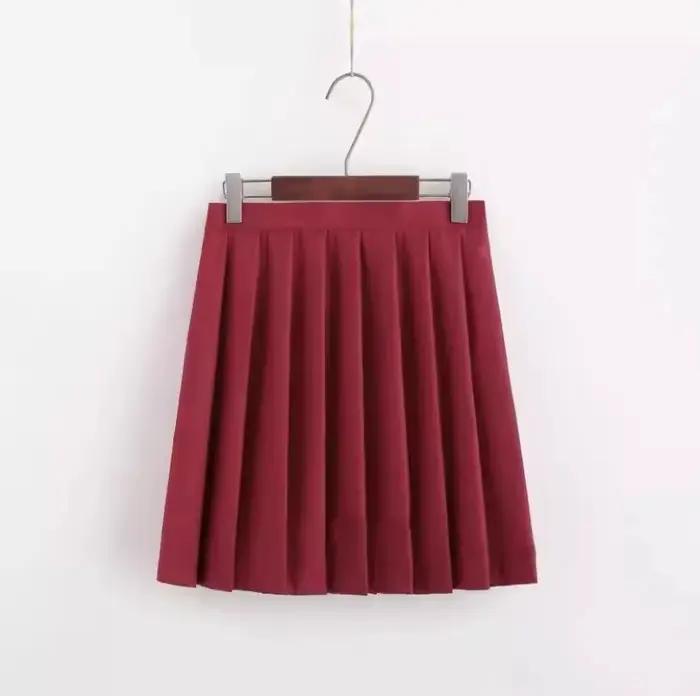 Jupe plissée noire mi-longue style JK pour étudiante, taille élastique amincissante, polyvalente, st