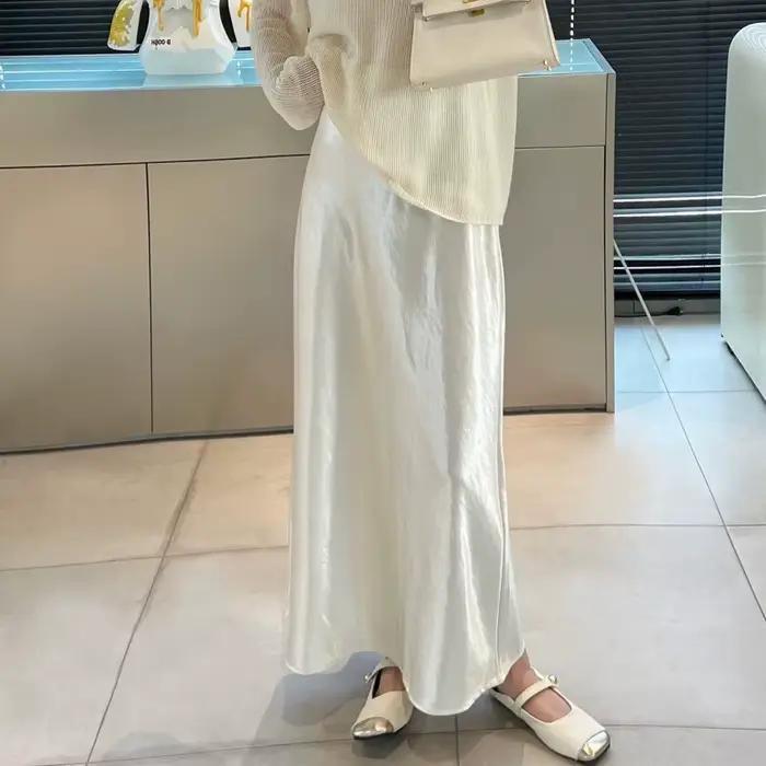 Jupes longues femme 2026 taille haute coupe trapèze sexy, jupes maxi d'été pour femme, marque Faldas