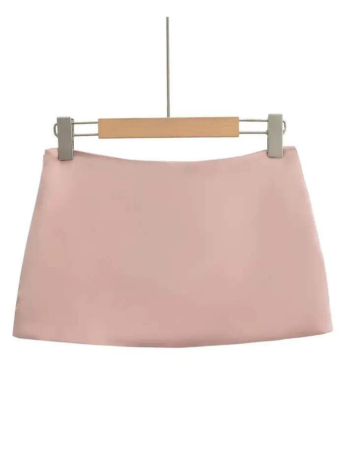 Mini jupe crayon en satin pour femmes, vêtements d'été sexy, vintage, noir, blanc, rose, mode, jupes