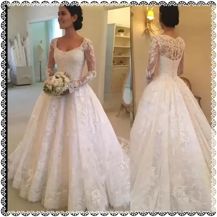Robe de mariée légère à manches longues et col carré, avec un nouveau Style de tempérament, jupe moe