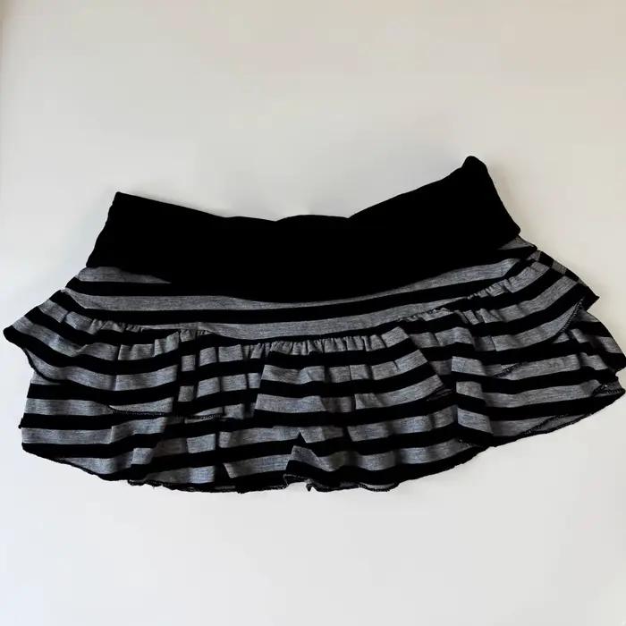Jupe courte rayée Y2K 2026 sexy à blocs de couleur pour femme, style coréen et japonais, jupe trapèz