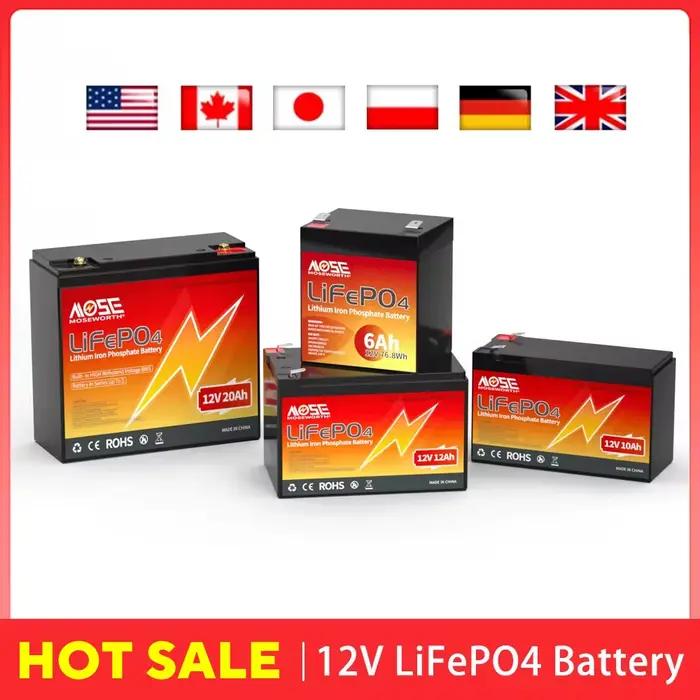 Batterie au lithium longue durée, système solaire, pack Lifepo4, système d'énergie domestique, 6Ah,