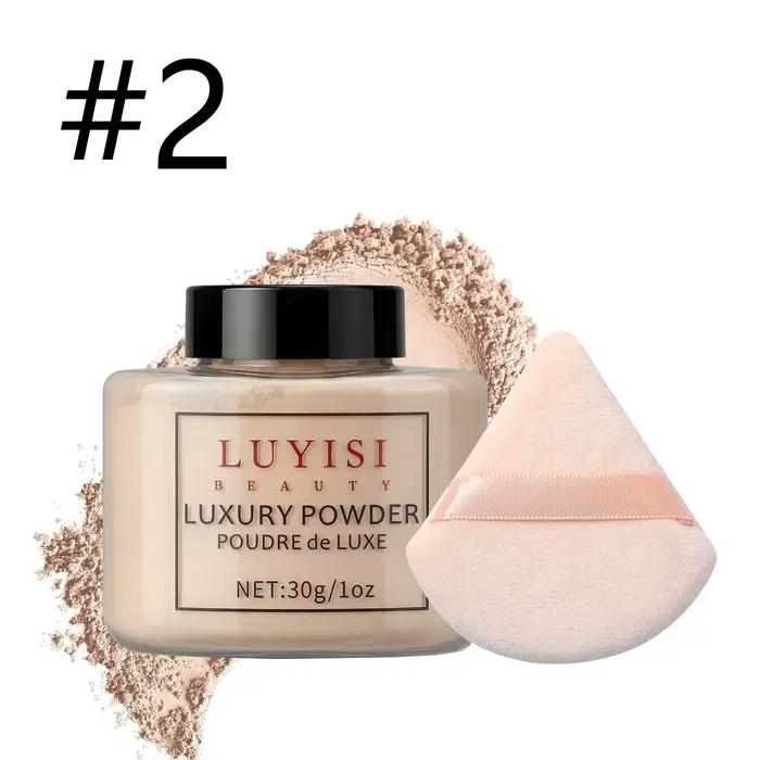 Poudre libre de luxe pour la beauté, poudre de finition et fixatrice pour une peau lisse et mate, po