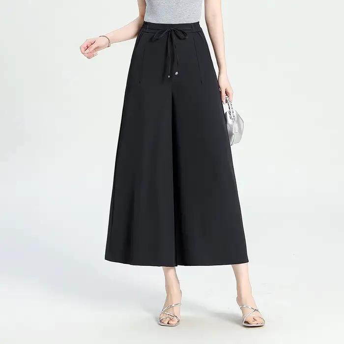 ZUZK Nouvelle Collection Été Jupe-culotte pour Femme, Taille Élastique, Coupe Ample, Légère