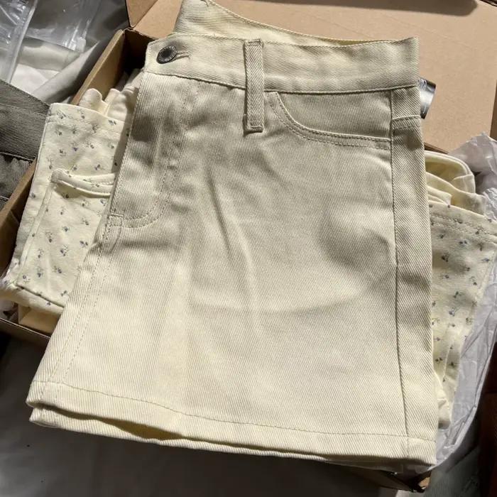 Mini jupes droites en denim vintage pour femmes, taille basse sexy, poches, ligne A, court, streetwe