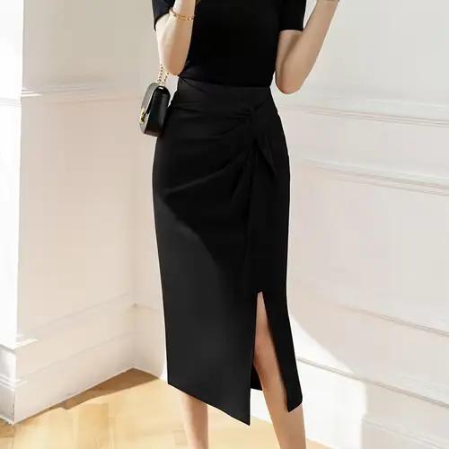 Mode tendance Niche taille haute sangle hanche jupe été et automne femmes nouveau noir Rose rouge Mi
