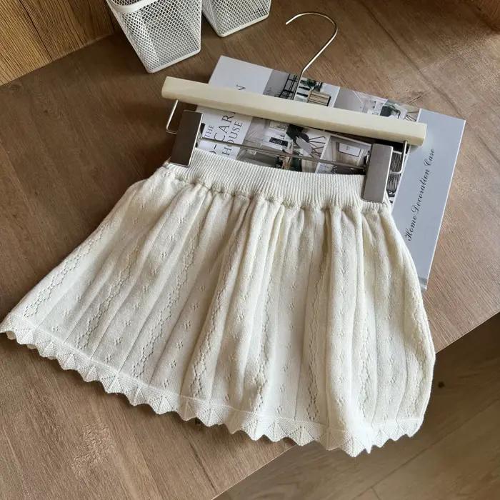 deer jonmi 2026 Printemps Nouvelle Collection Style Coréen Jupes en Tricot pour Bébés Filles, Jupes