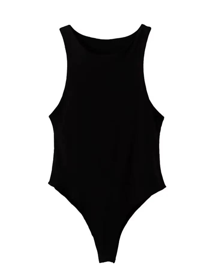 Été solide sexy moulante femmes body femme 4 couleur vert mince body décontracté chic dame club cour