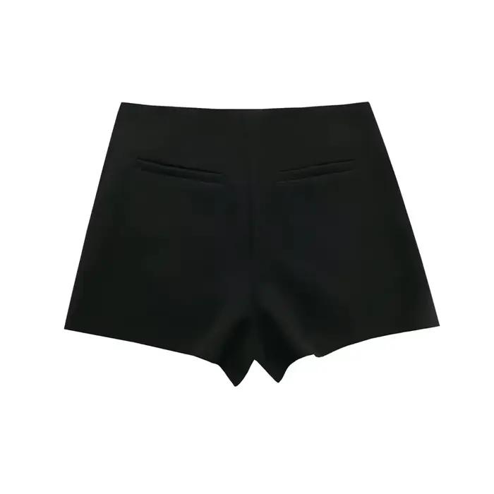 MUJER 2025 noir Mini jupe Shorts femme mode asymétrique jupe pour femmes taille haute jupes courtes