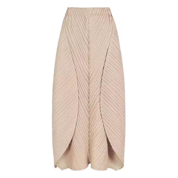 Jupes pour femmes femme vêtements nouvelle belle Lssey Miyake couleur unie 2025 printemps et été nou