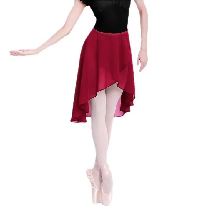 Jupe de Ballet jupe de danse femmes longue jupe de danse en mousseline de soie jupe de Skate Tutu de Ballet boucles réglables ballerine