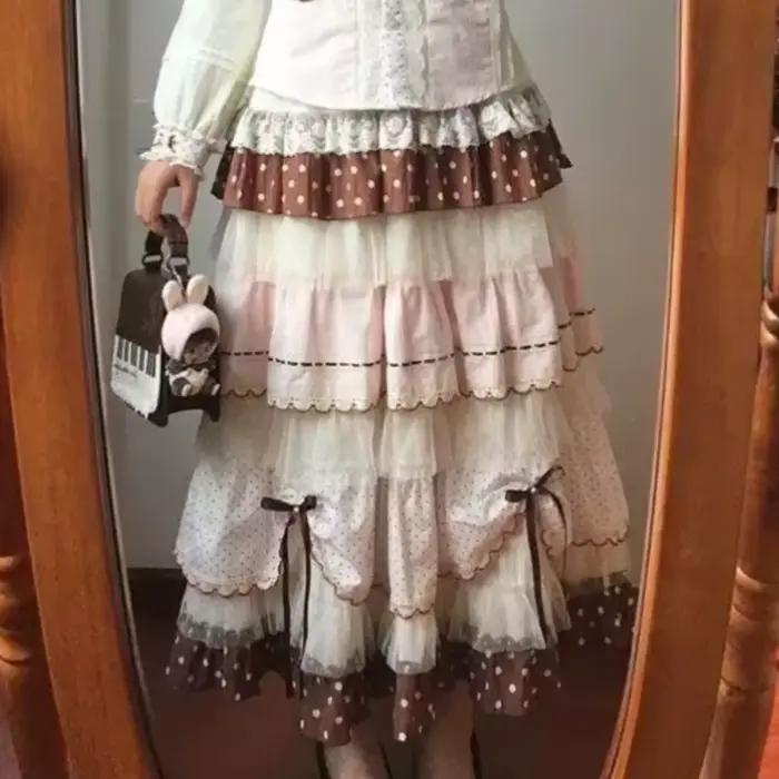 Jupes trapèze pour femmes style japonais Kawaii