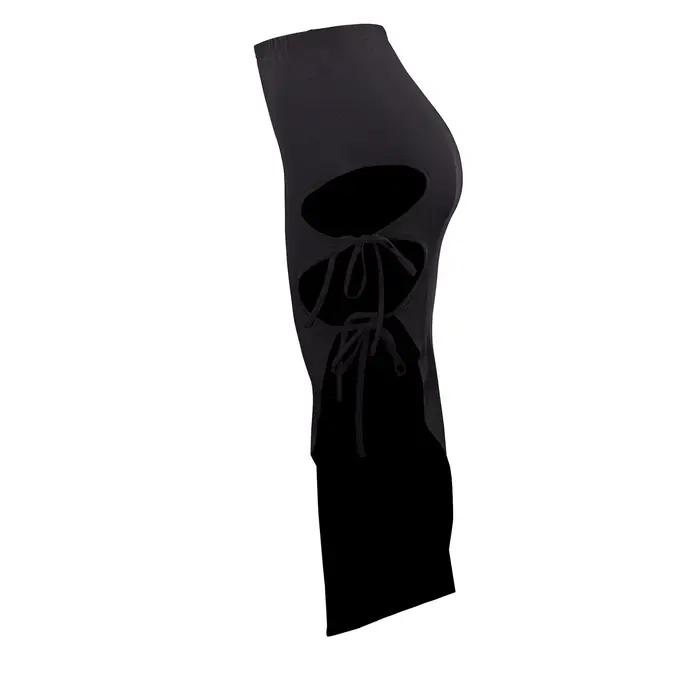 Mini jupe tambour découpée à lacets pour femmes