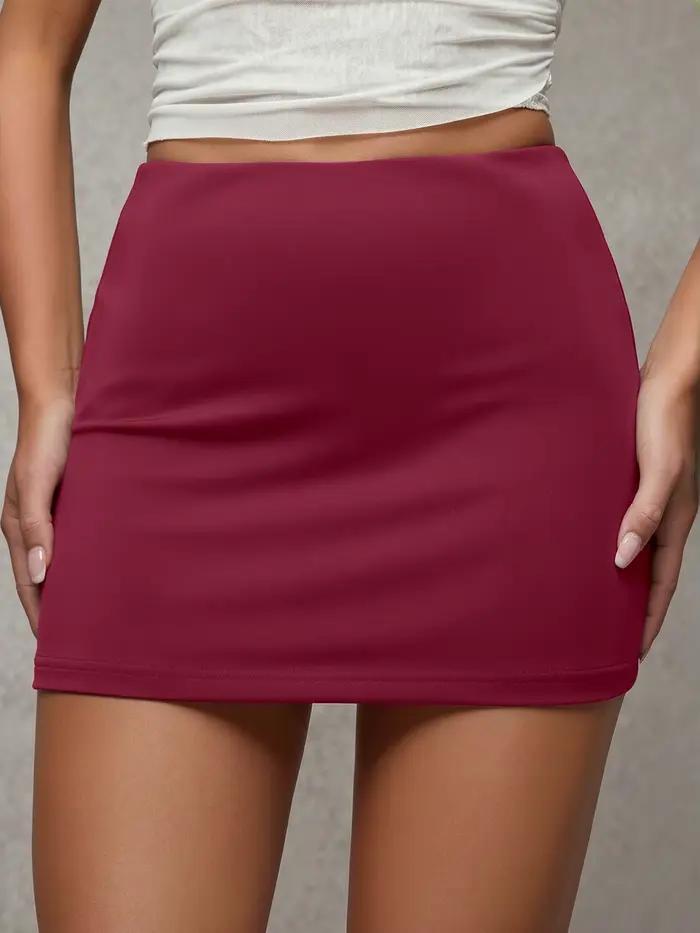 Indispensable dans la garde-robe ! Mini-jupe taille haute anti-exposition