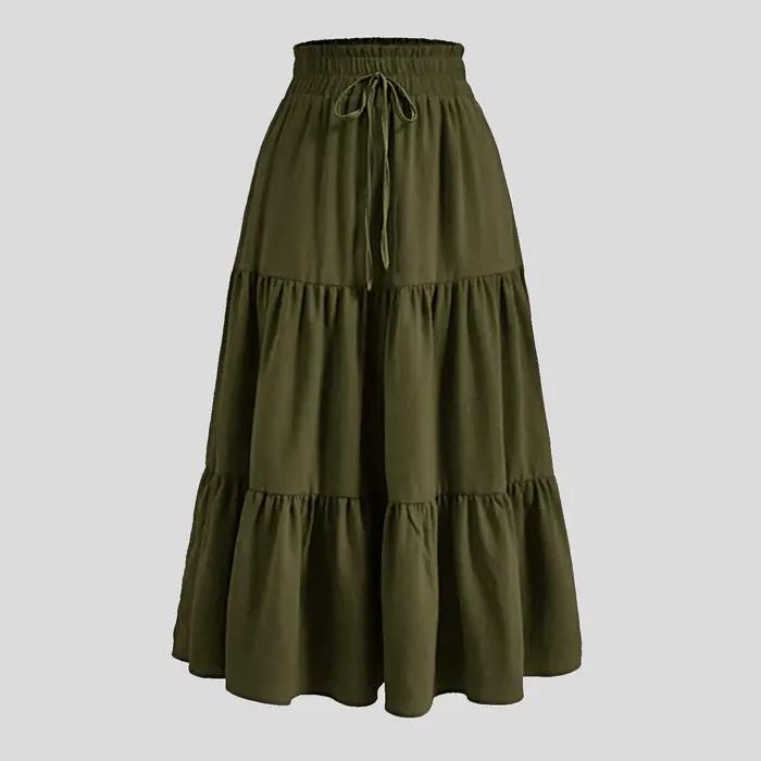 Jupe BoHEME Imprimee Florale Polyvalente Pour Femmes Occasions Speciales Etete De Plage Leger Et Elegante