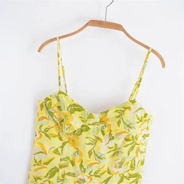 Ensemble haut et jupe taille haute coupe ajustée avec bretelles