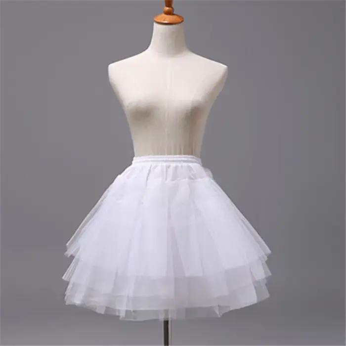 Nouvelle jupe courte vintage à 3 couches en organza bouffant