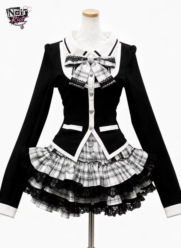 Ensemble jupe deux pièces Jirai Kei pour femme