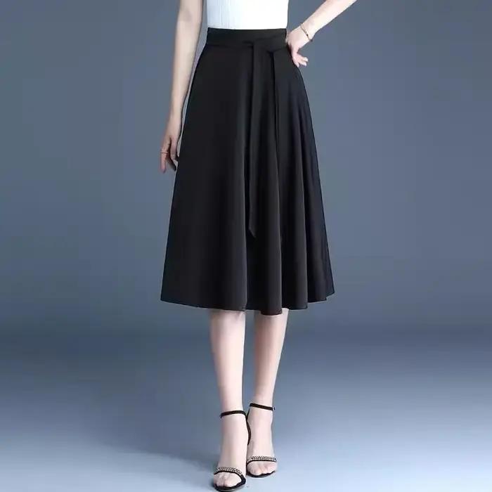 Femme jupe été 2025 Midi une ligne jupes pour les femmes offre originale chaude esthétique nouveau en luxe élégant décontracté de haute qualité V