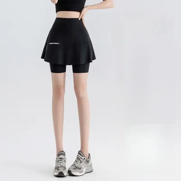 Faux deux pantalons jupe courte avec poches d'été