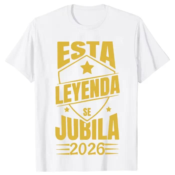 T-shirt Rétro « The Man Be Retired 2026 » – Cadeau pour Papa à la retraite – Vêtements pour Hommes 100% Coton Doux – T-shirts Décontractés Unisexe – Taille EU