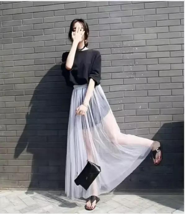 2025 été longue dentelle jupe femmes noir blanc maille jupes décontractées taille basse bohème Sexy Transparent Maxi porter