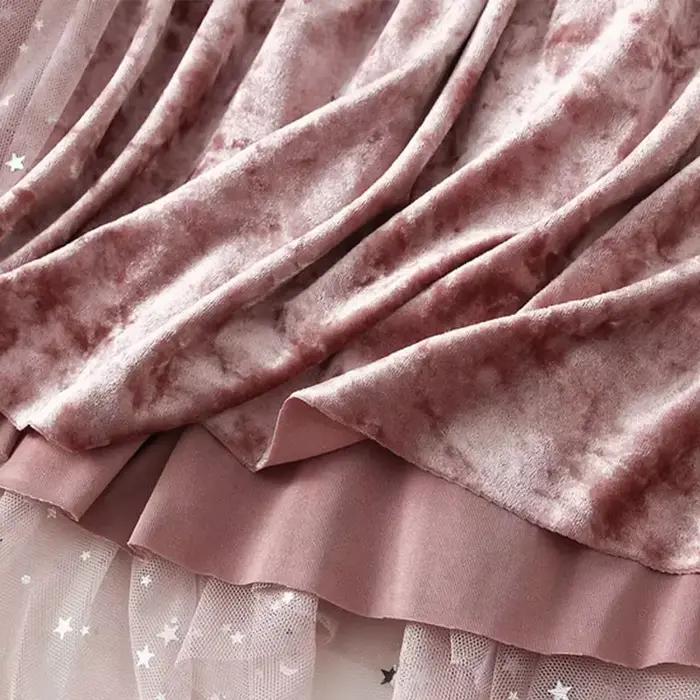 Jupe tutu en maille à paillettes étoiles dégradées pour femmes