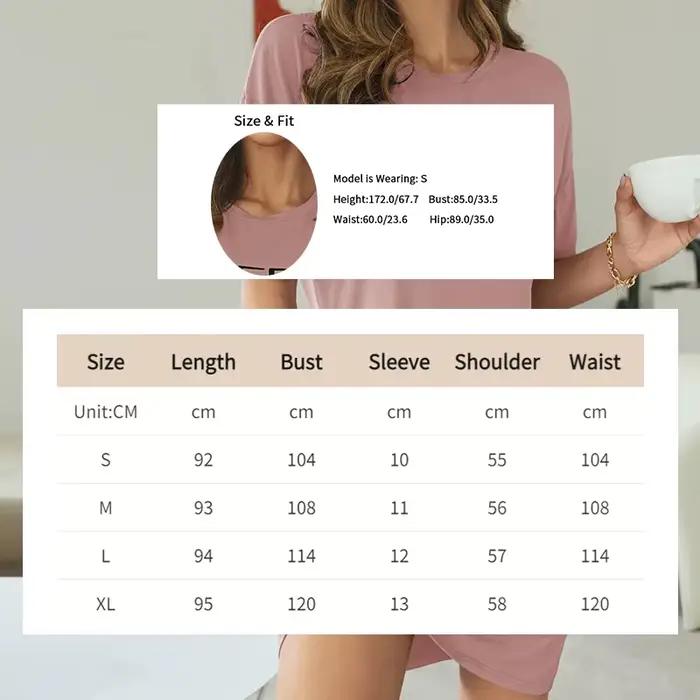 Lait soie chemise de nuit femmes chemise de nuit à manches courtes Cartoon chemises de nuit doux