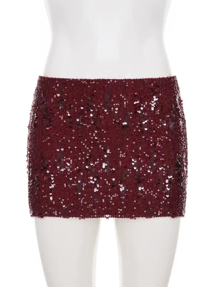 SUCHCUTE – jupe de noël à paillettes pour femmes