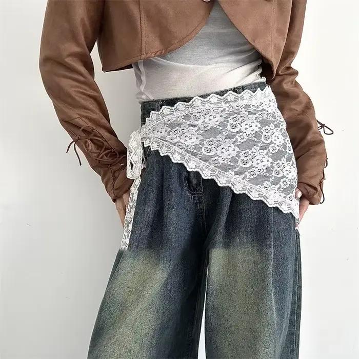 VENTE FLASH 2025! Jupe Y2K en dentelle et tulle pour femme