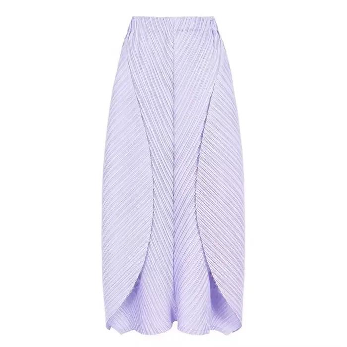 Jupes pour femmes femme vêtements nouvelle belle Lssey Miyake couleur unie 2025 printemps et été