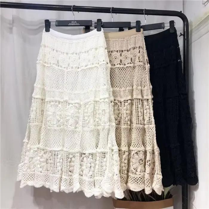 Soldes de printemps : Nouvelle jupe midi trapèze amincissante pour femme