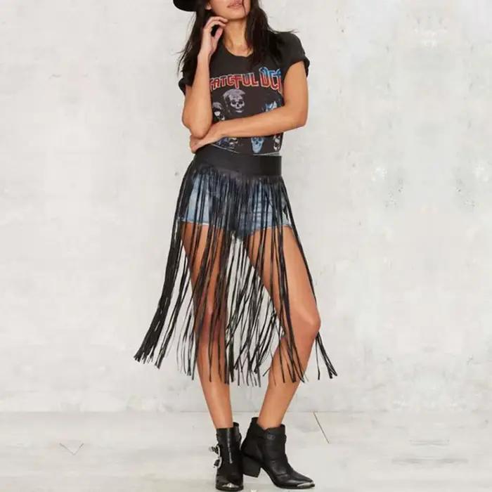 Jupe en Faux Cuir Punk Femme Occasionnels Festifs Danse Fête Clubwear Halloween Rave Partie Musique