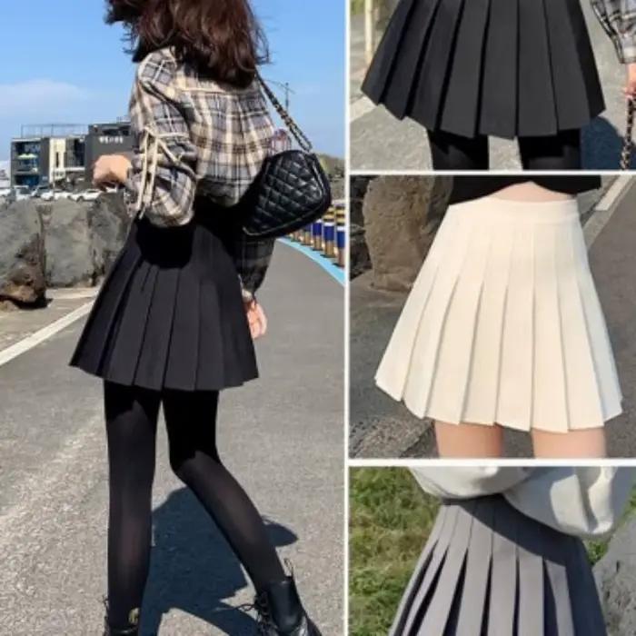 Jupe d'été Y2K Kpop pour femmes plissée, mini, au-dessus du genou, polyester, junior, style européen, printemps/été, parti, halloween