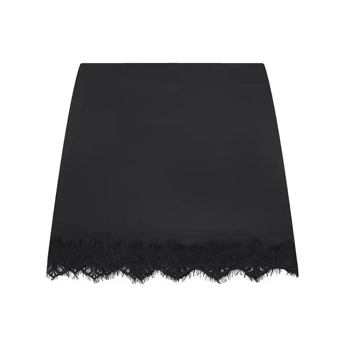 Mini jupe en dentelle sexy a-ligne pour femmes sorties nocturnes春夏新款女性超短蕾丝裙夜店派对百搭