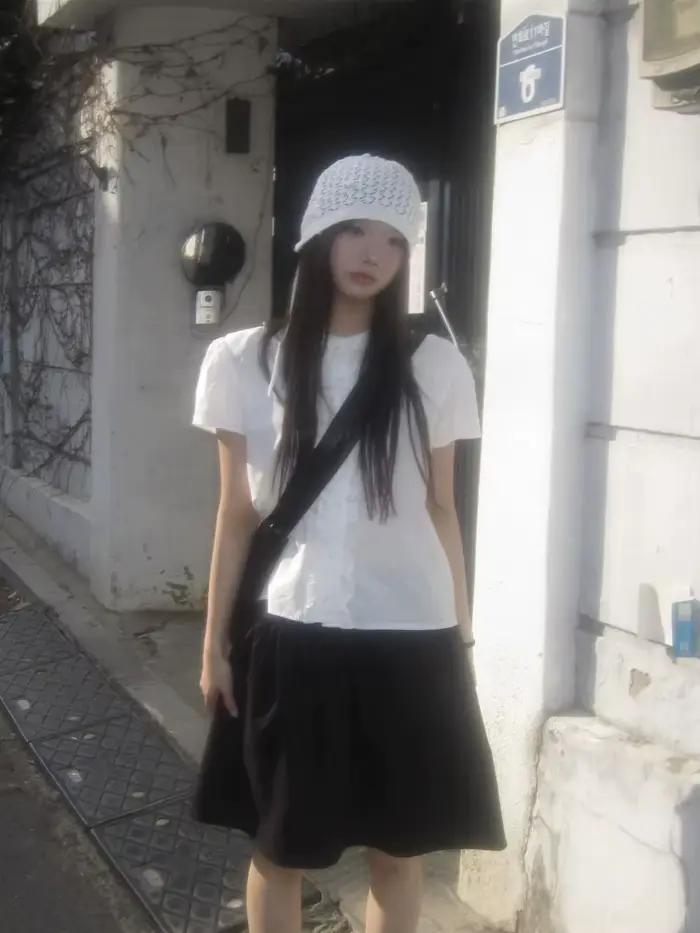 Saia mode Vintage a-ligne Faldas Mujer printemps Y2k bourgeon jupes femmes solide coréen Streetwear longue jupe enveloppement Cuteore gothique