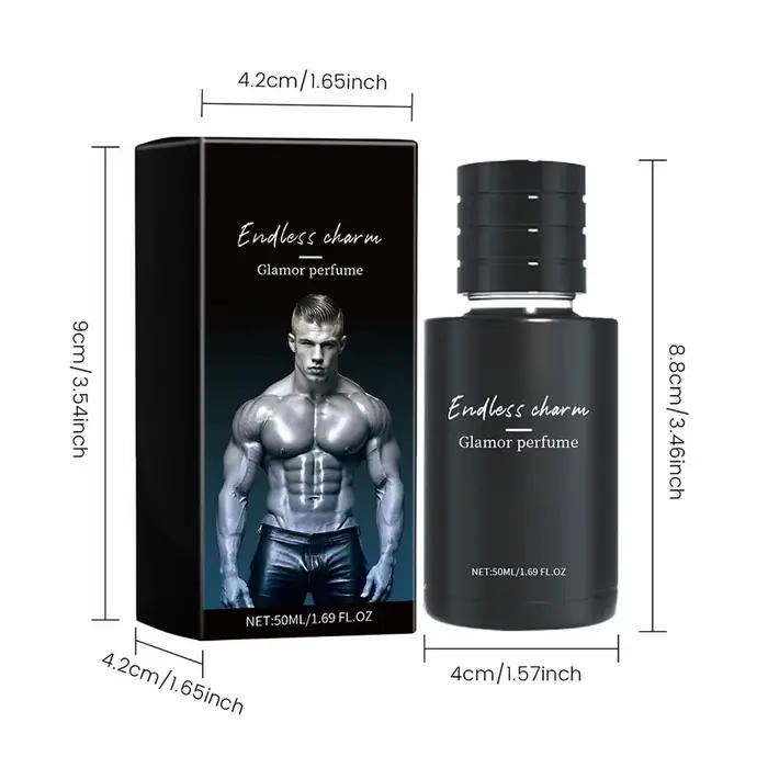 Parfum aux phéromones pour homme, longue tenue, 50 ml, rehausse le charme masculin, idéal pour les rendez-vous, Cologne pour homme