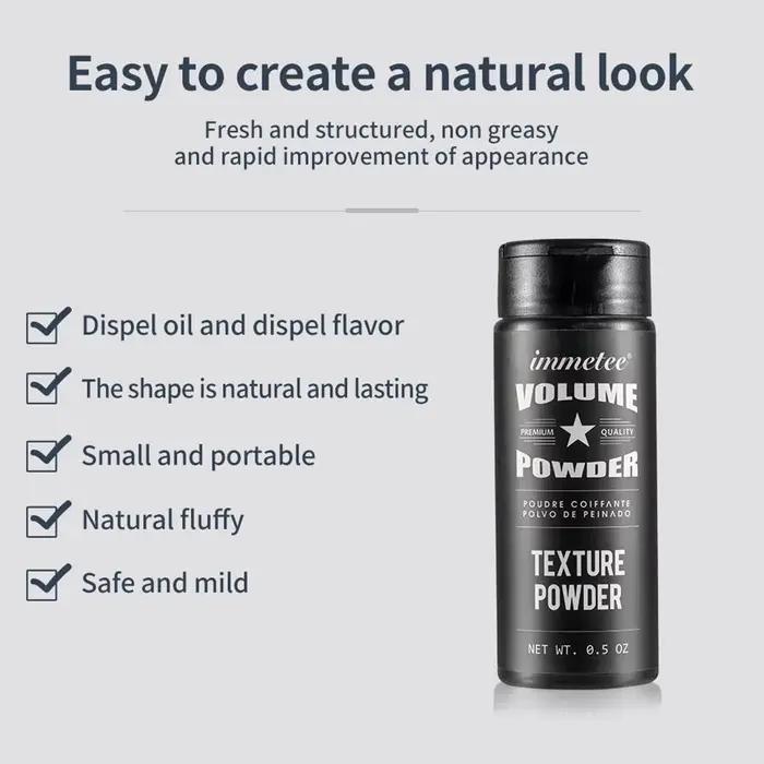 Poudre volumisante pour cheveux, texturisant longue durée pour capturer les coiffures et améliorer le traitement des cheveux, 5/1 pièces